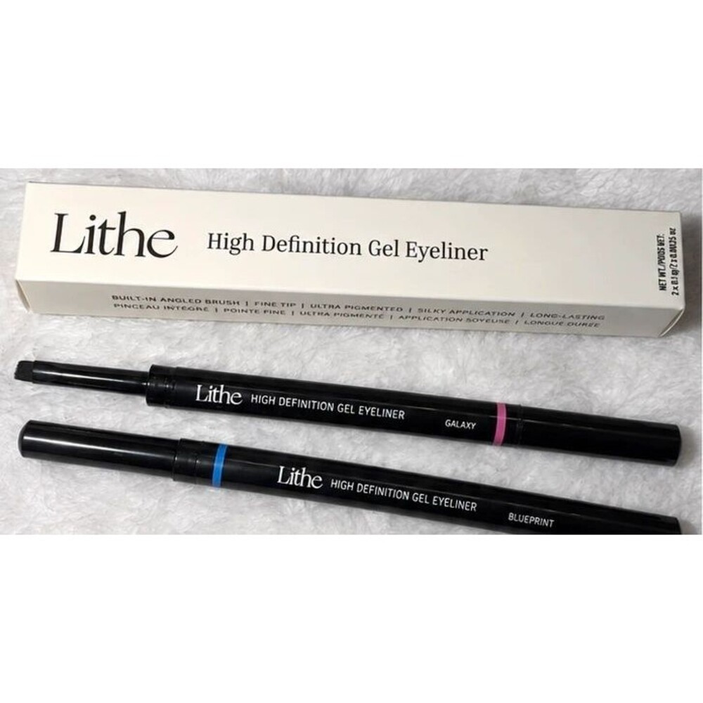 Lithe High Definition Gel Eyeliner Duo Blueprint & Galaxy Blue Pink NWT